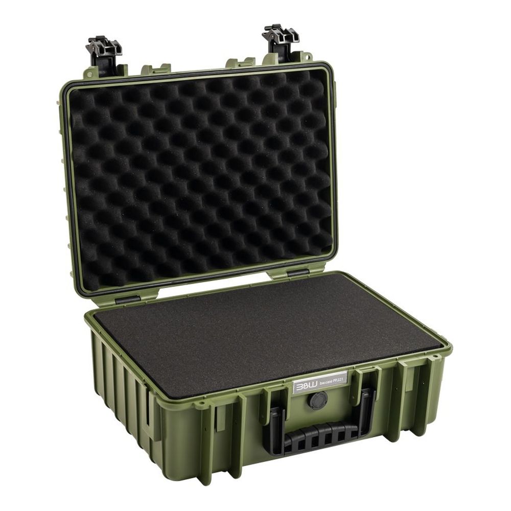 B&W Outdoor.cases Type 5000 bronze green foam