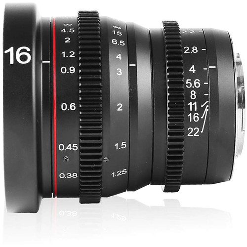 Meike MK 16mm T2.2Cine Lens for Micro Four Thirds M4/3