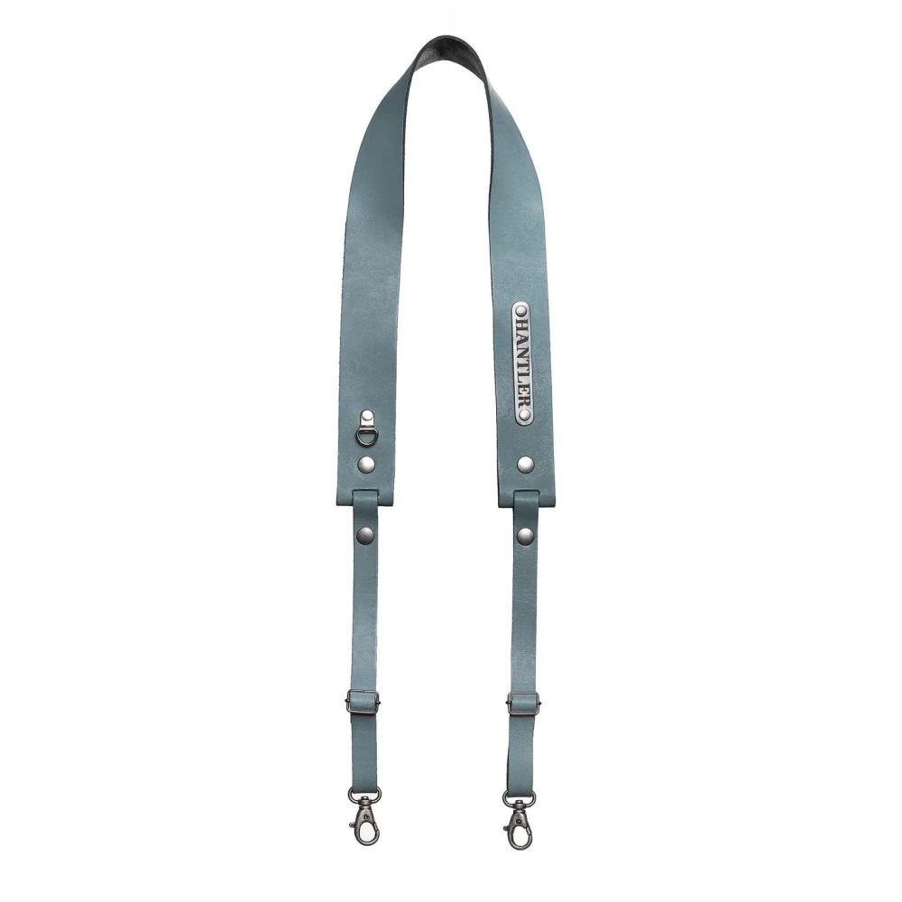 Camera neck strap - Steel blue brass (licht blauw)
