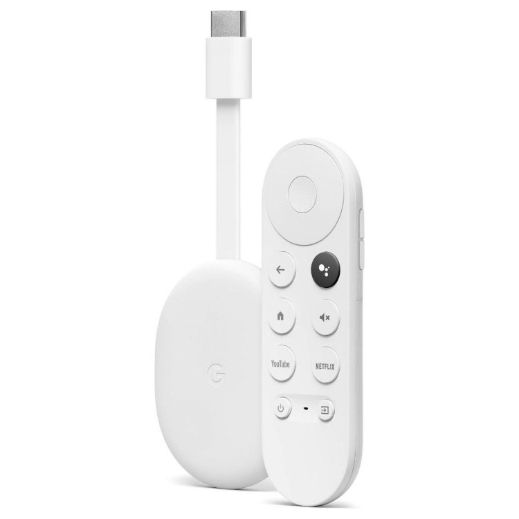 Google Chromecast HD with Google TV White 