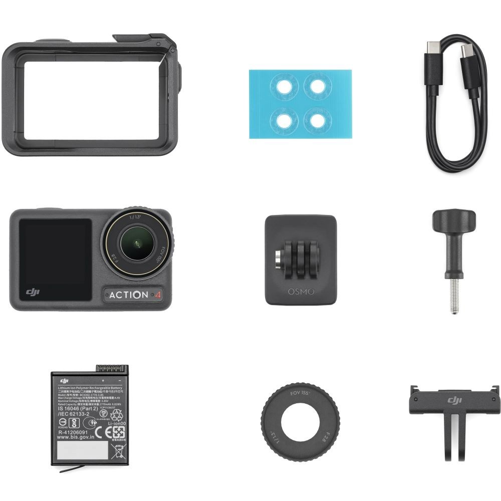 DJI Osmo Action 4 Standard Combo Bundle with 64GB Memory Card