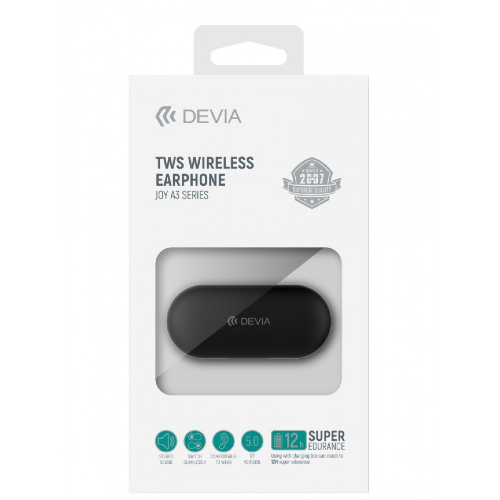 Devia Joy A3 TWS Bluetooth Earphones Black