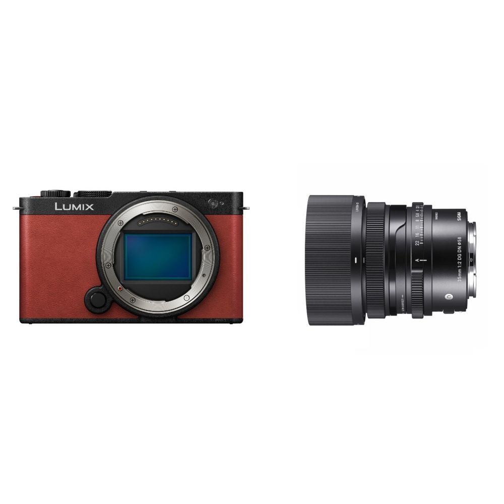 Panasonic Lumix S9 Body Crimson Red + Sigma 35mm F/2.0 DG DN Contemporary L-mount