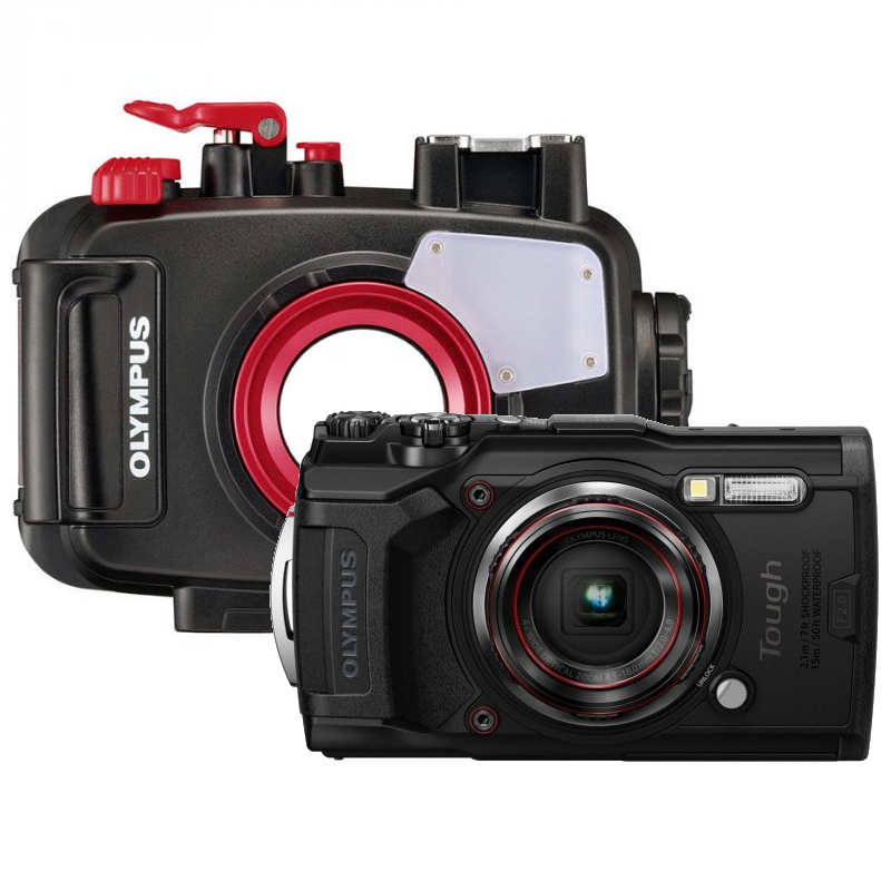 Olympus Tough TG-6 Zwart + PT-059 Underwater Case