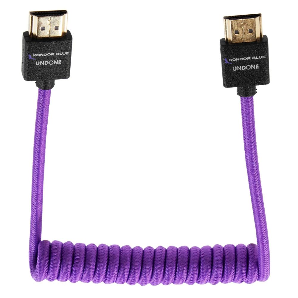 Kondor Blue Gerald Undone MK2 Full HDMI kabel 12"-24" gekruld (paars)
