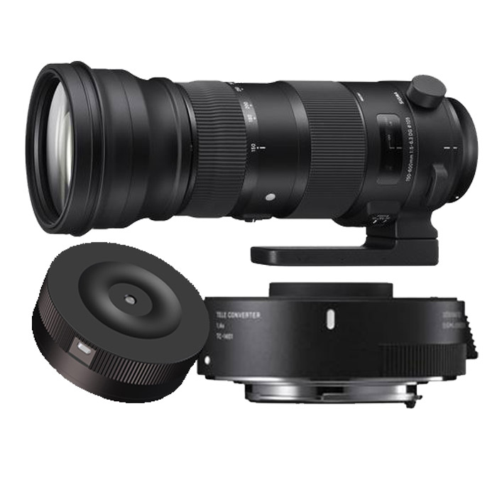 Sigma 150-600mm F/5-6.3 DG OS HSM Sports Nikon + TC-1401 + USB Dock