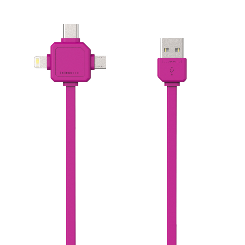 Allocacoc USBcable | USB-C Pink