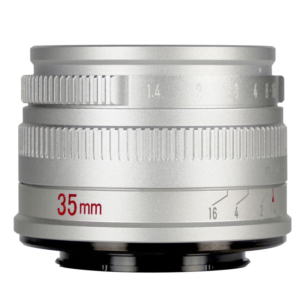 7Artisans 35mm F/1.4 Nikon (Z mount) zilver De-clicked APS-C
