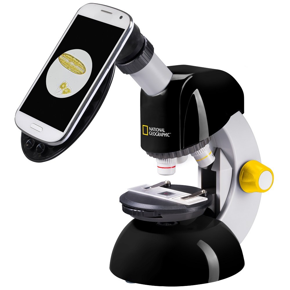 Smartphone-Adapter - GEOGRAPHIC und Express mit Teleskop- NATIONAL Kamera Mikroskop-Set