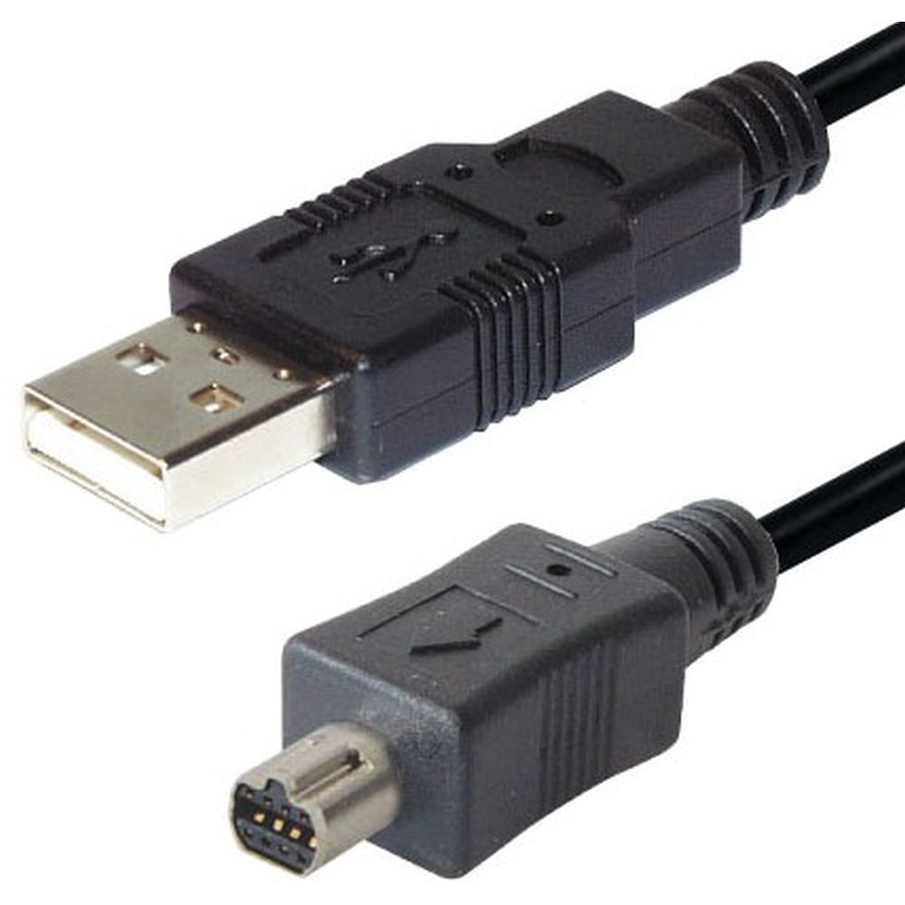 USB Type A stekker / 8 polig mini USB